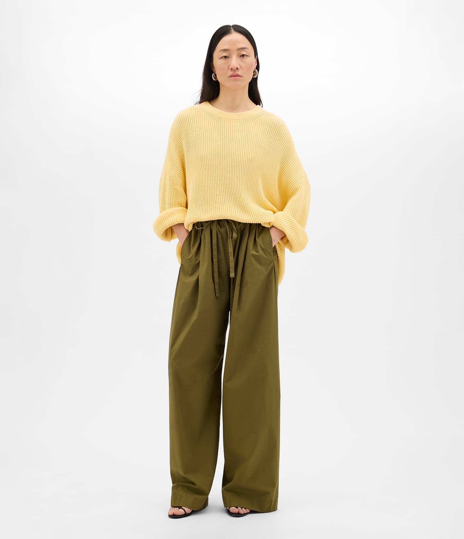 Draped Crew Knit | Sun
