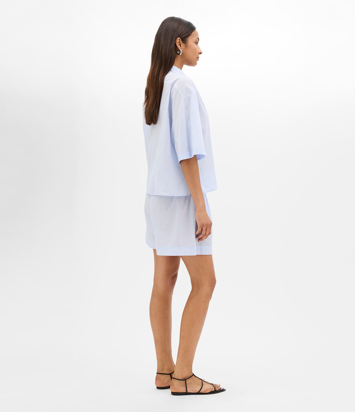 Voile Short Sleeve Shirt | Sky