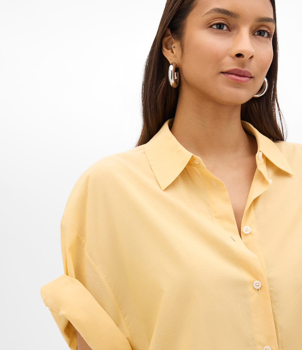 Voile Short Sleeve Shirt | Mimosa