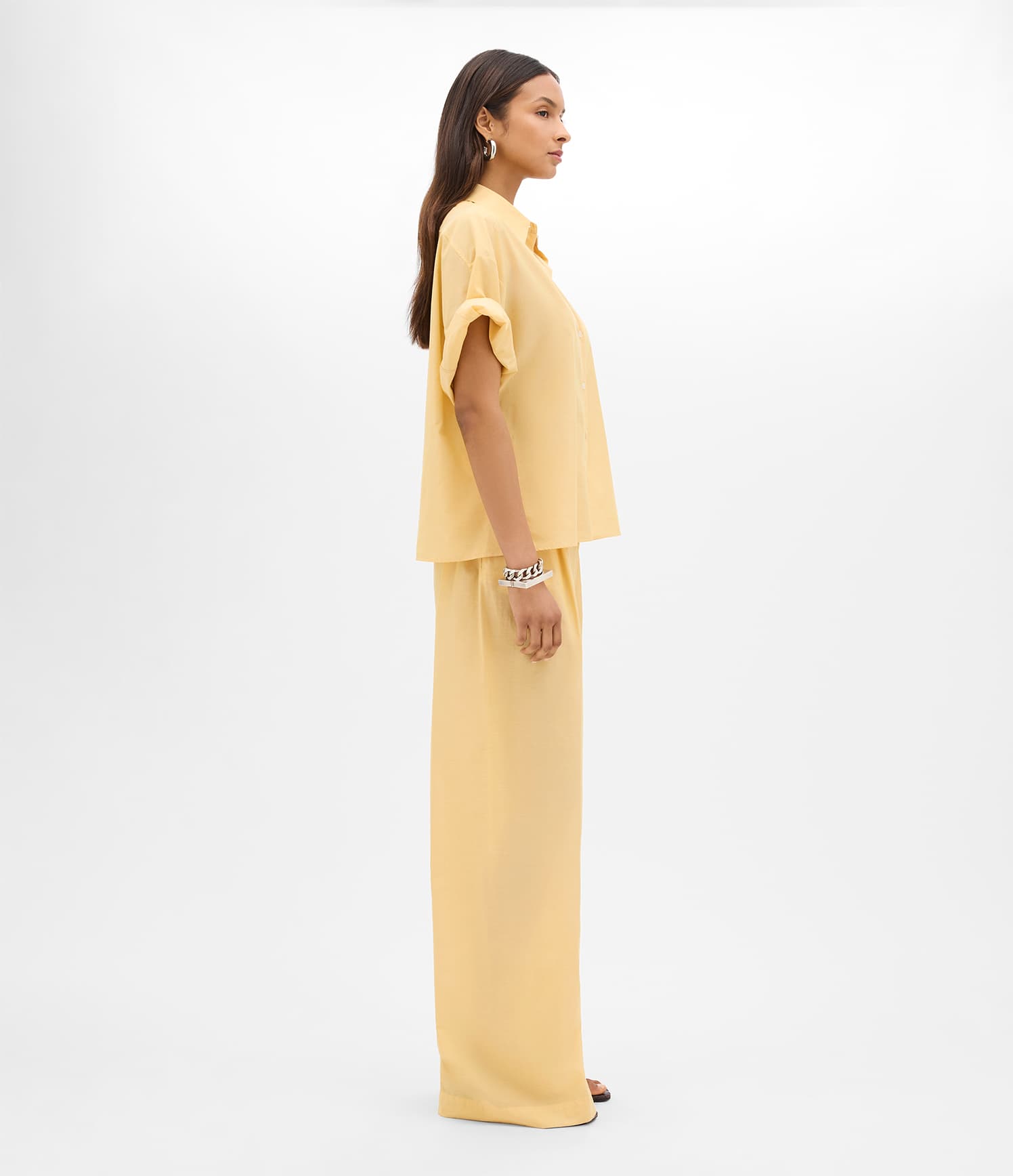 Voile Short Sleeve Shirt | Mimosa