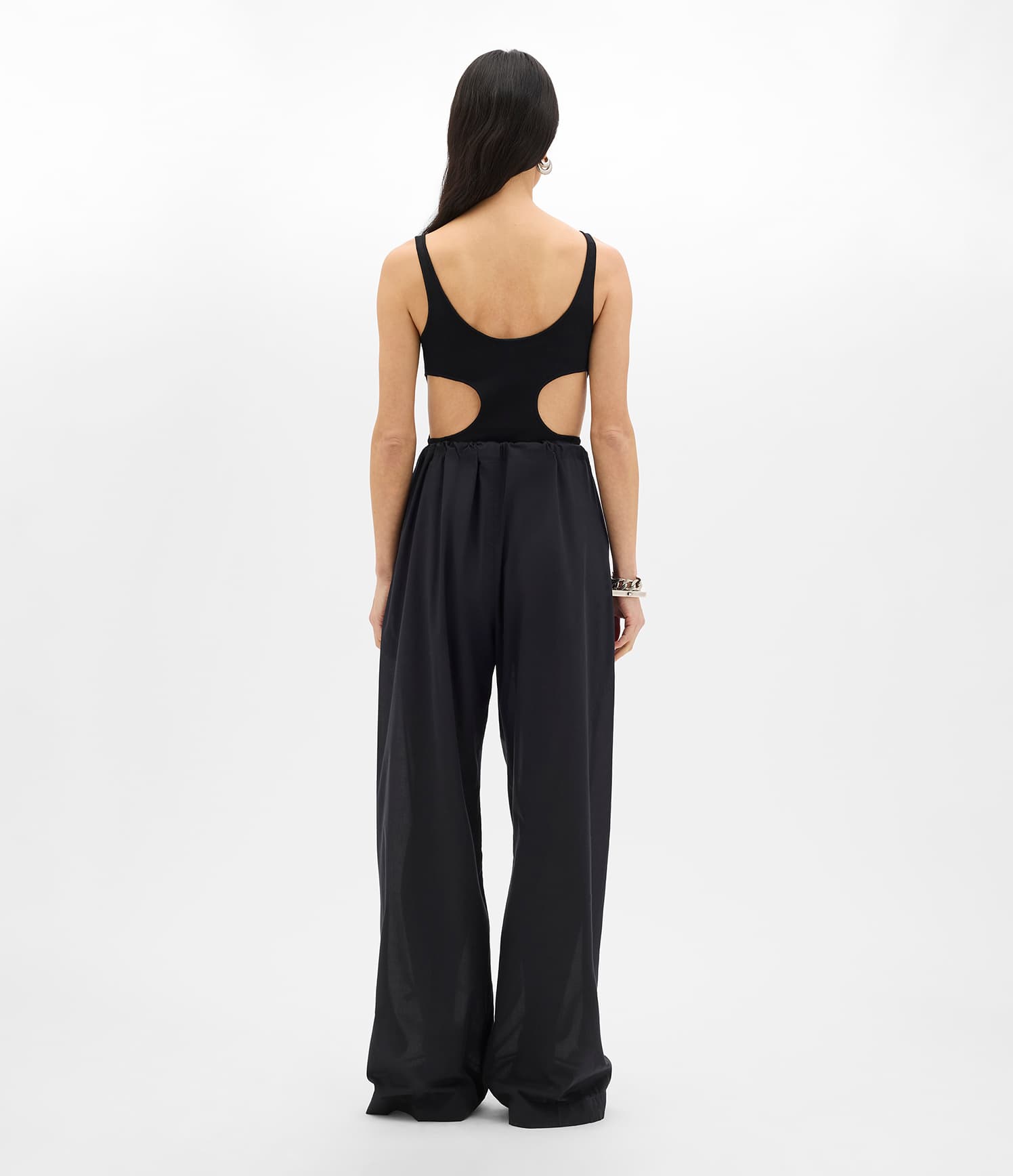 Voile Drawcord Pant | Black