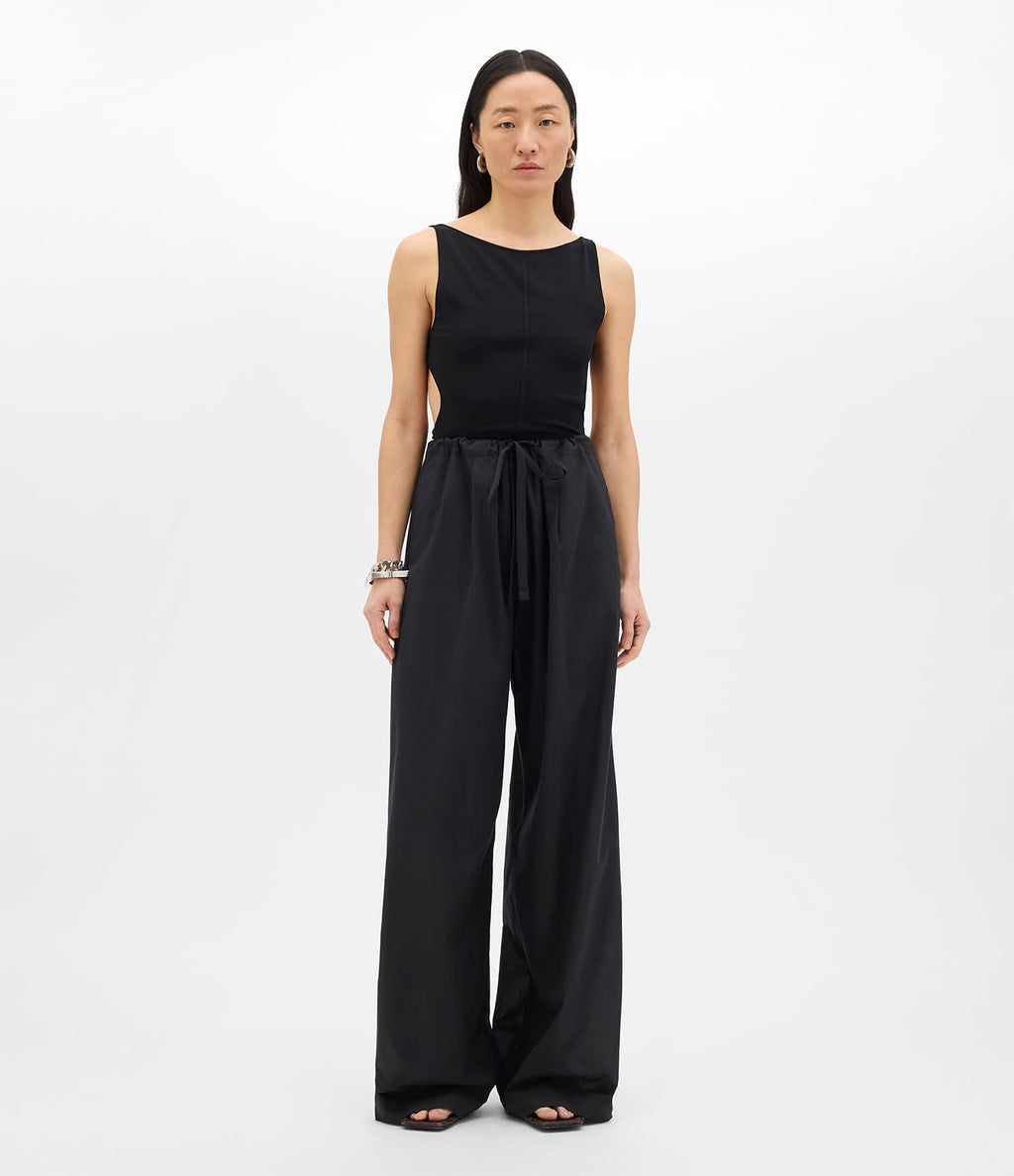 Voile Drawcord Pant | Black
