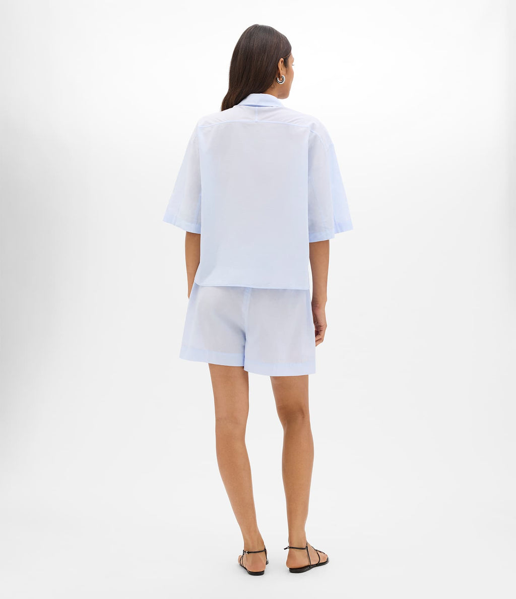 Voile Drawcord Short | Sky