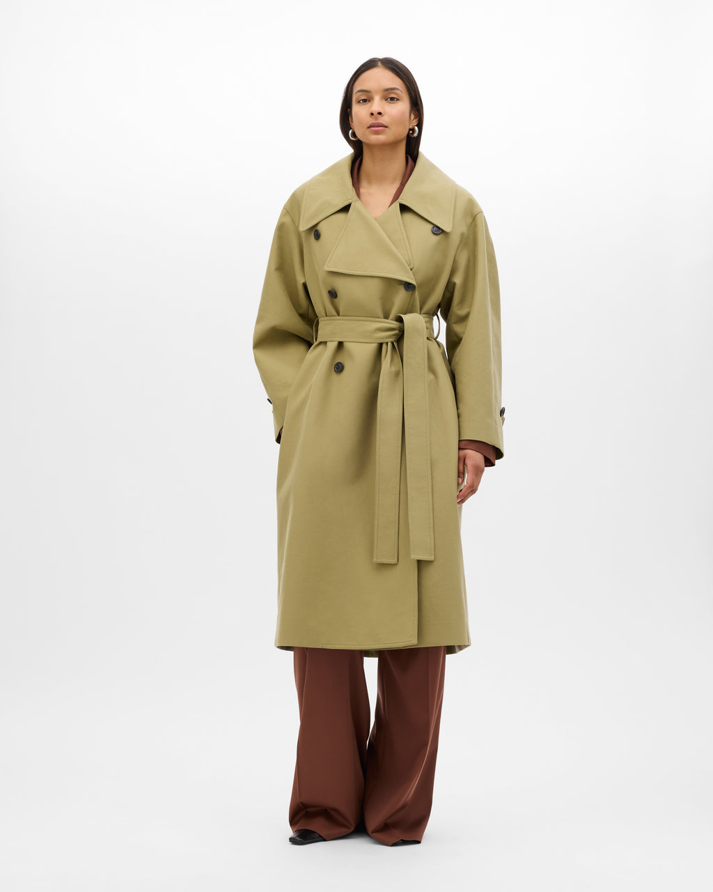 Double Face Trench | Olive