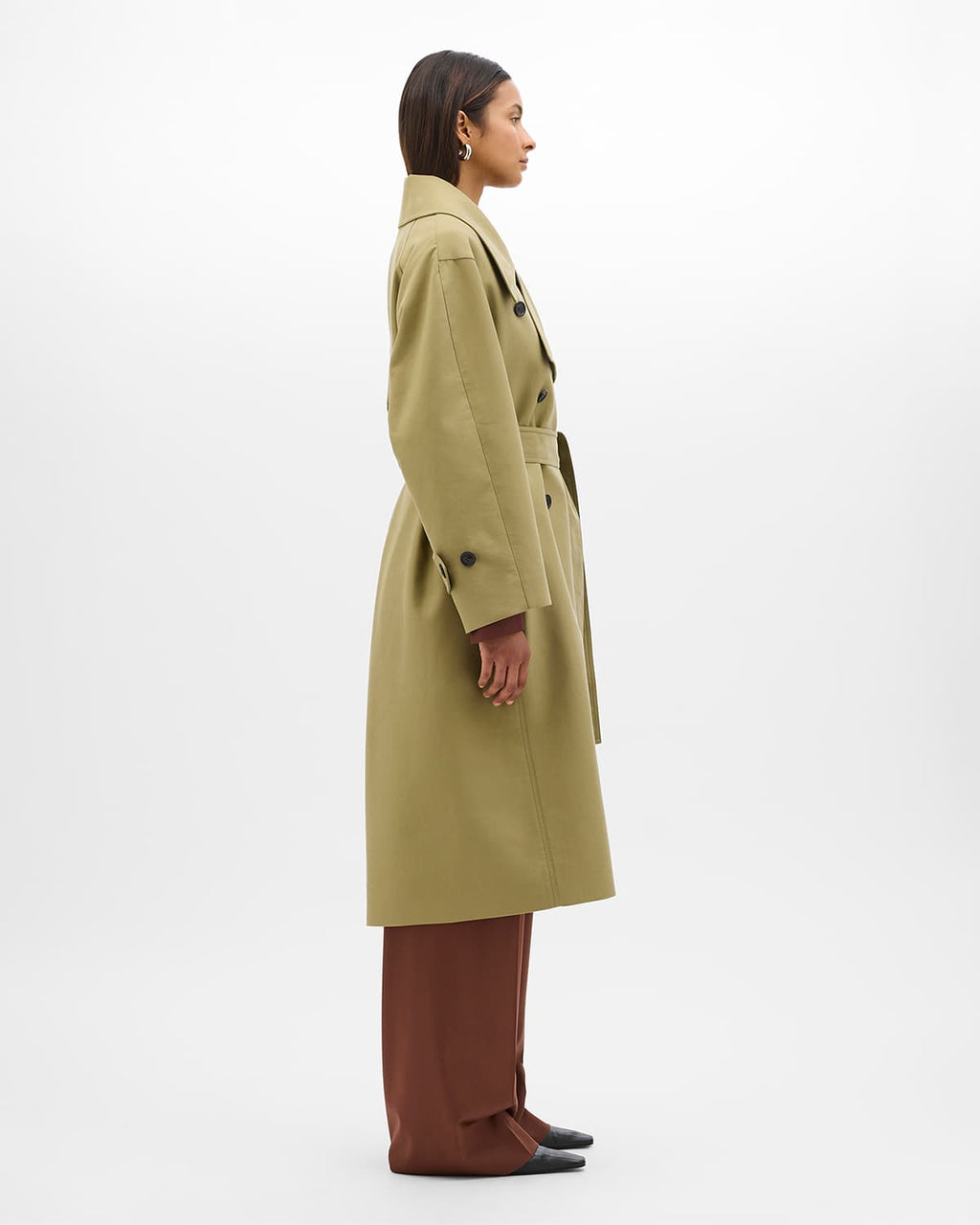 Double Face Trench | Olive