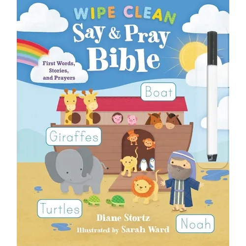 Say and Pray Bible Wipe Clean: First Words, Stories, and Prayers - Spiral
