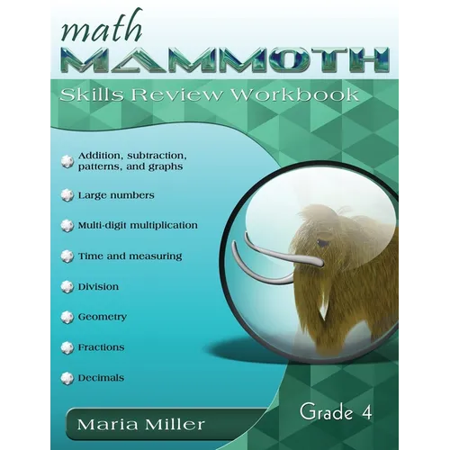 Math Mammoth Grade 4 Skills Review Workbook - Paperback