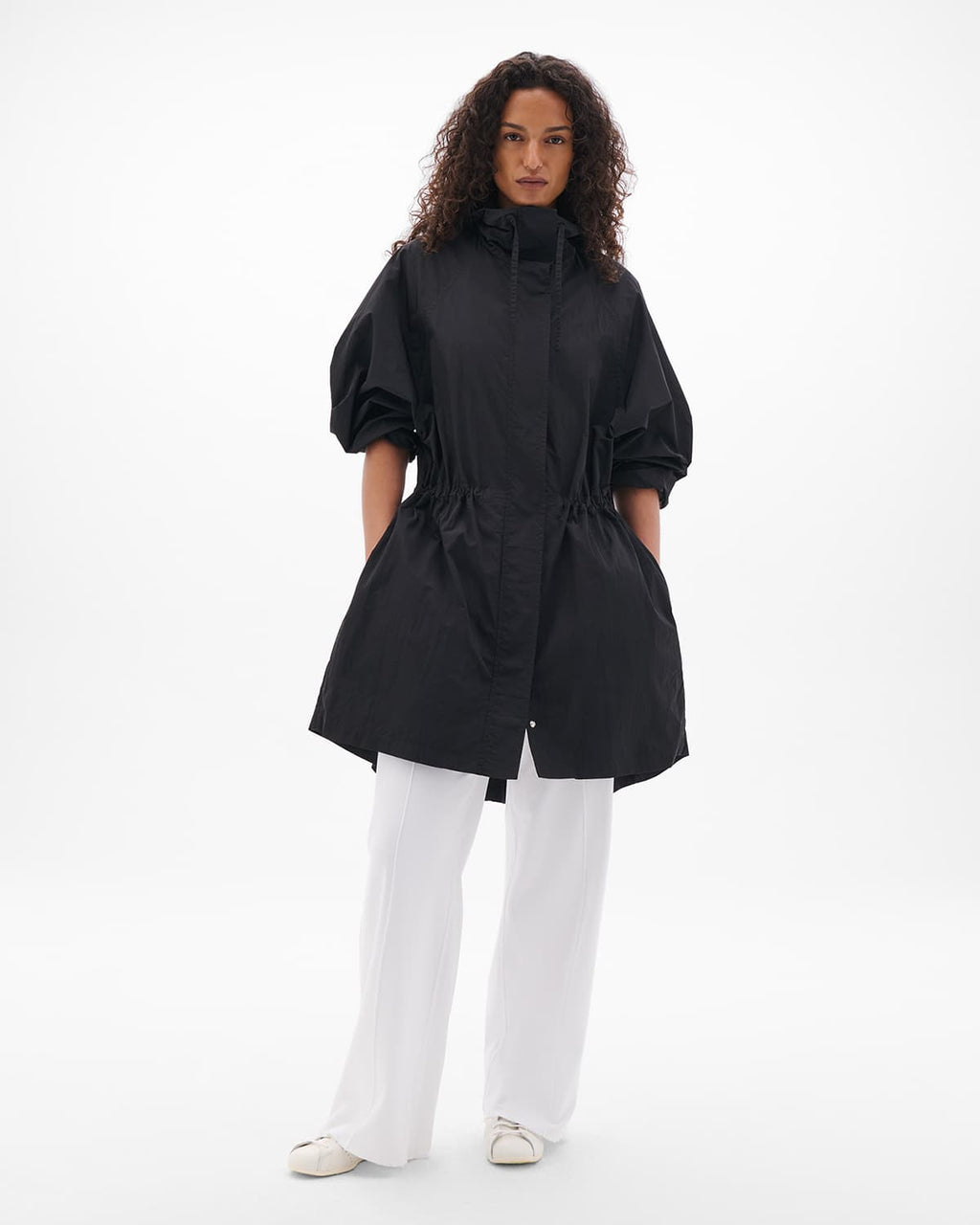 Recycled Nylon Anorak | Black