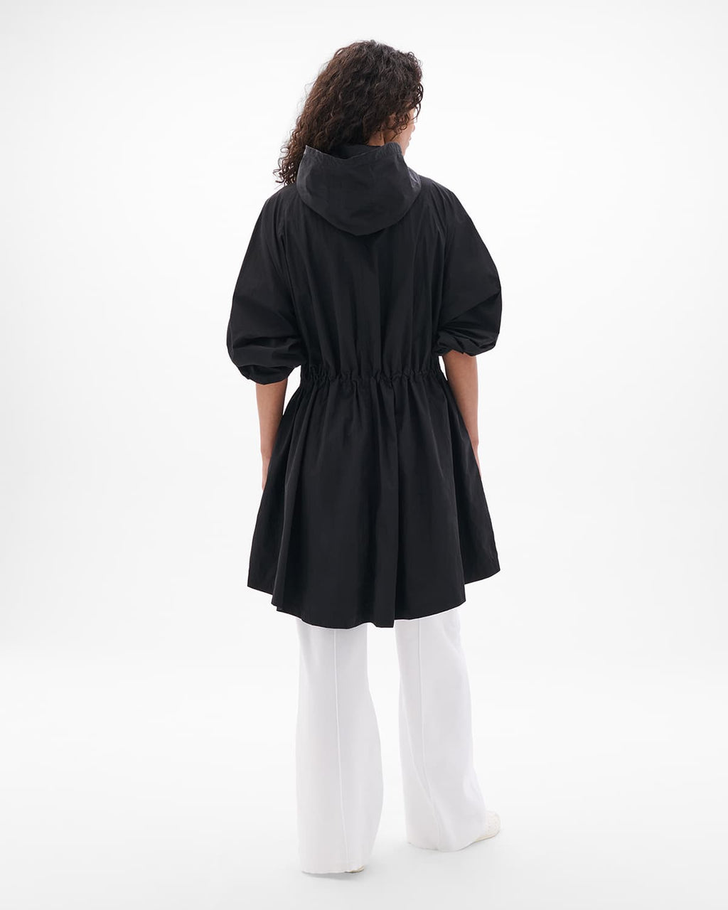 Recycled Nylon Anorak | Black