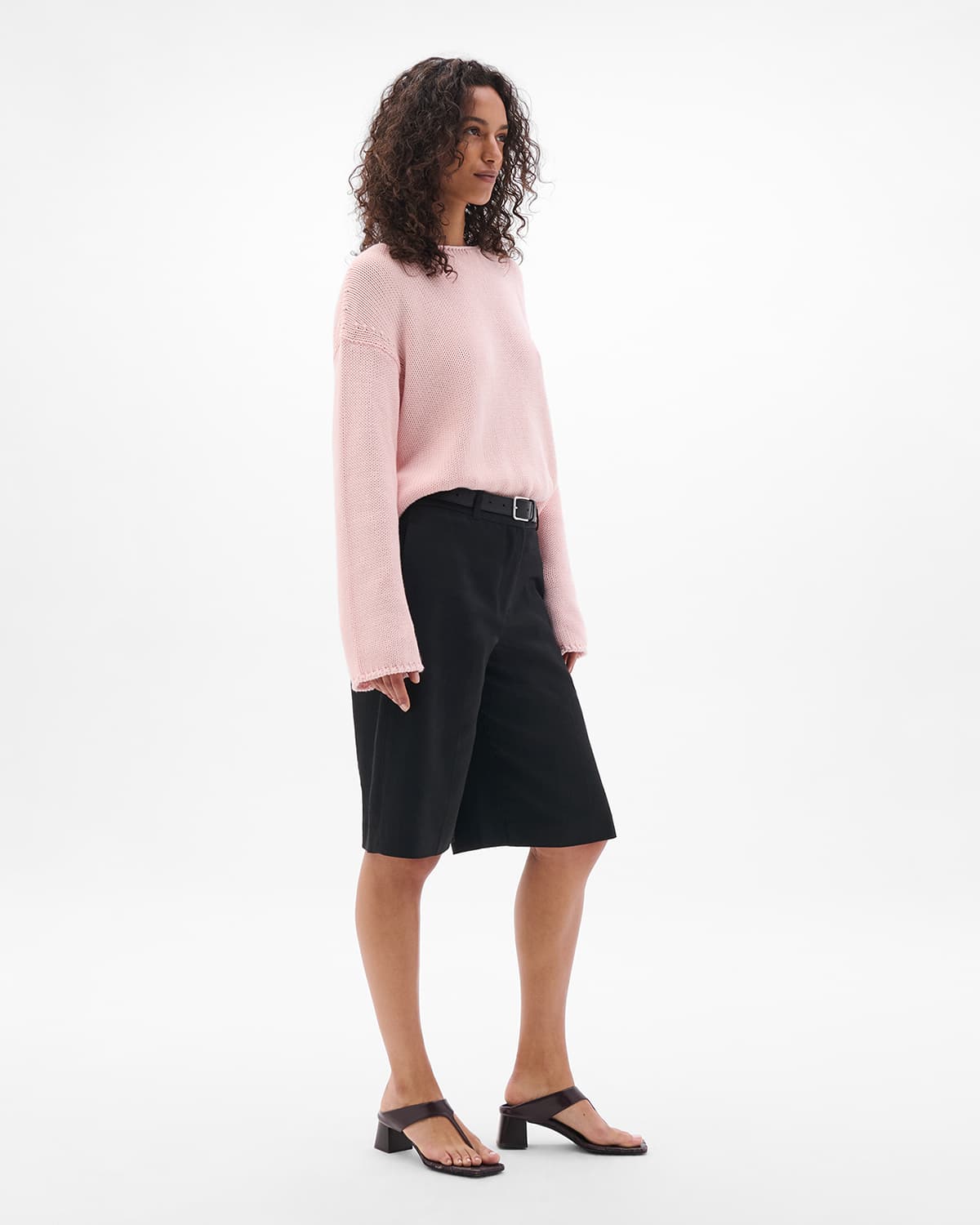 Draped Knit Sweater | Quartz