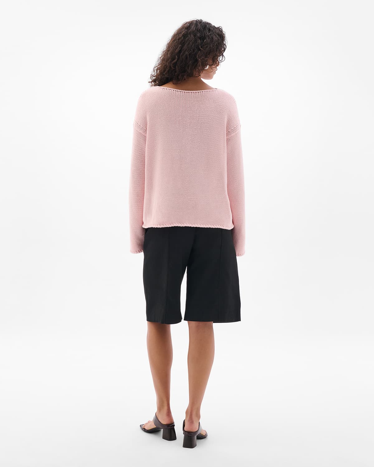 Draped Knit Sweater | Quartz