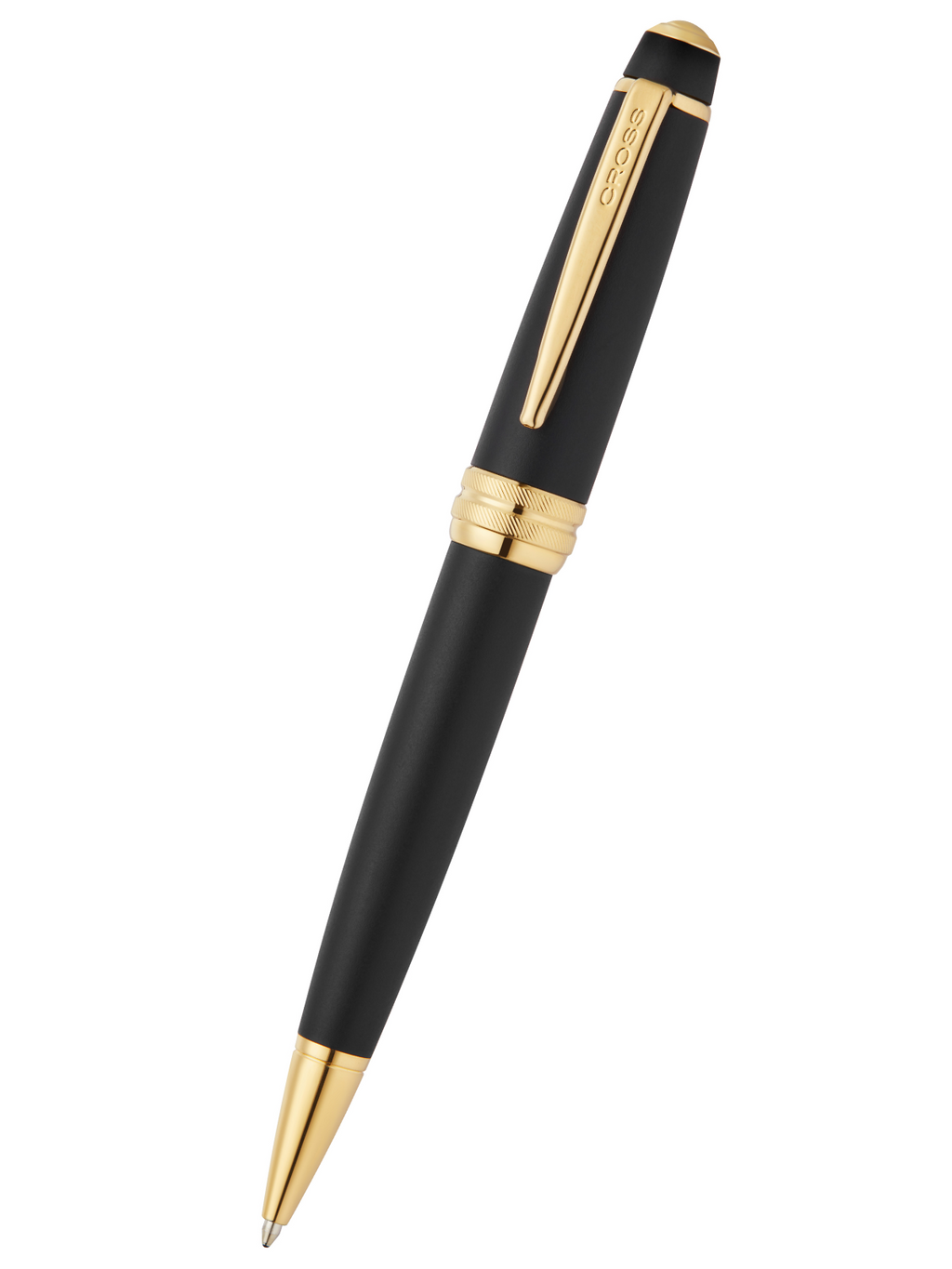Bailey™ Matte Black Lacquer with 23KT Gold PVD Ballpoint Pen