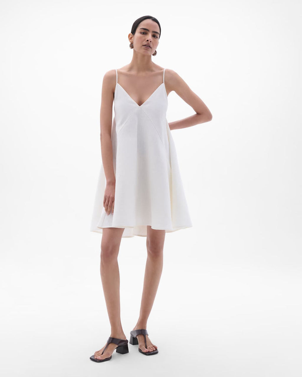 Flare Sun Dress | White