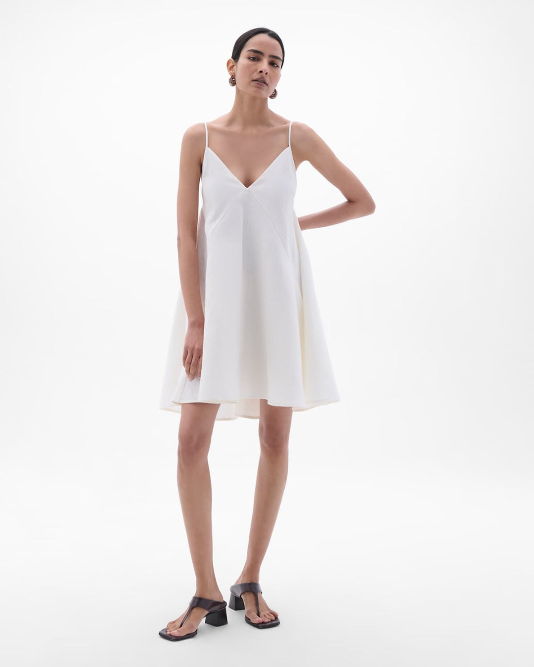 Flare Sun Dress | White