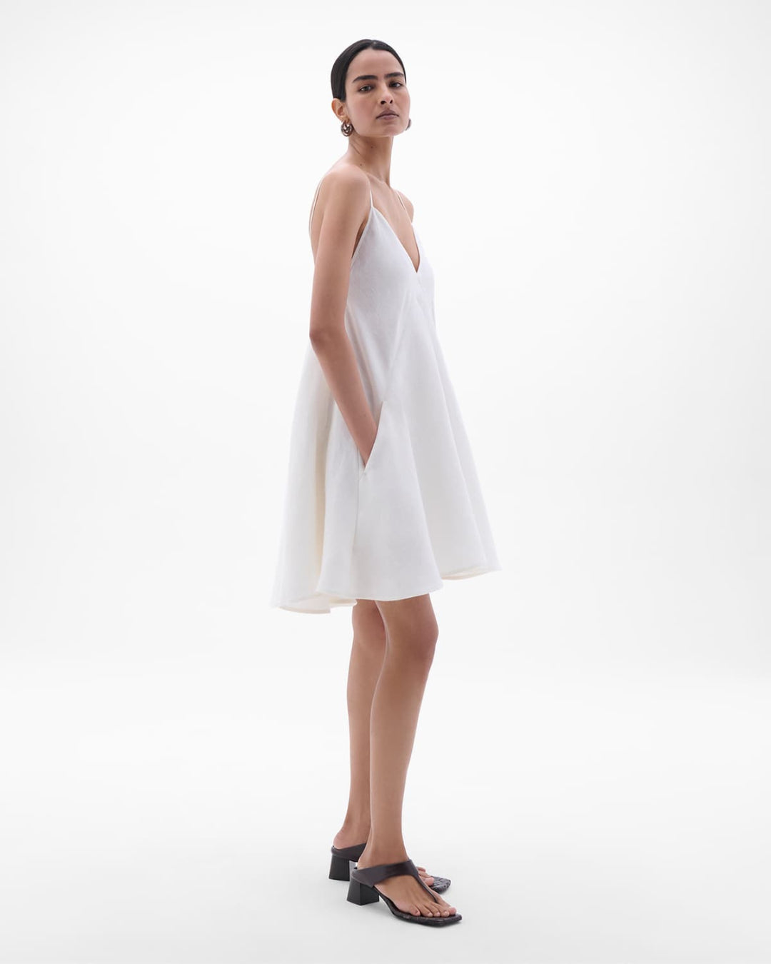 Flare Sun Dress | White