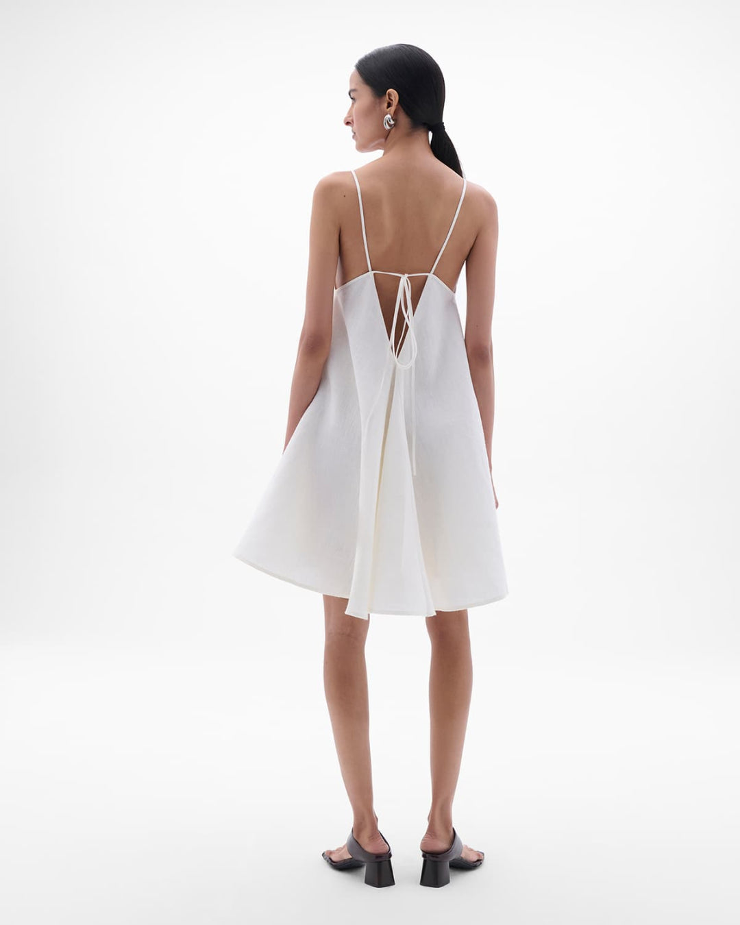 Flare Sun Dress | White