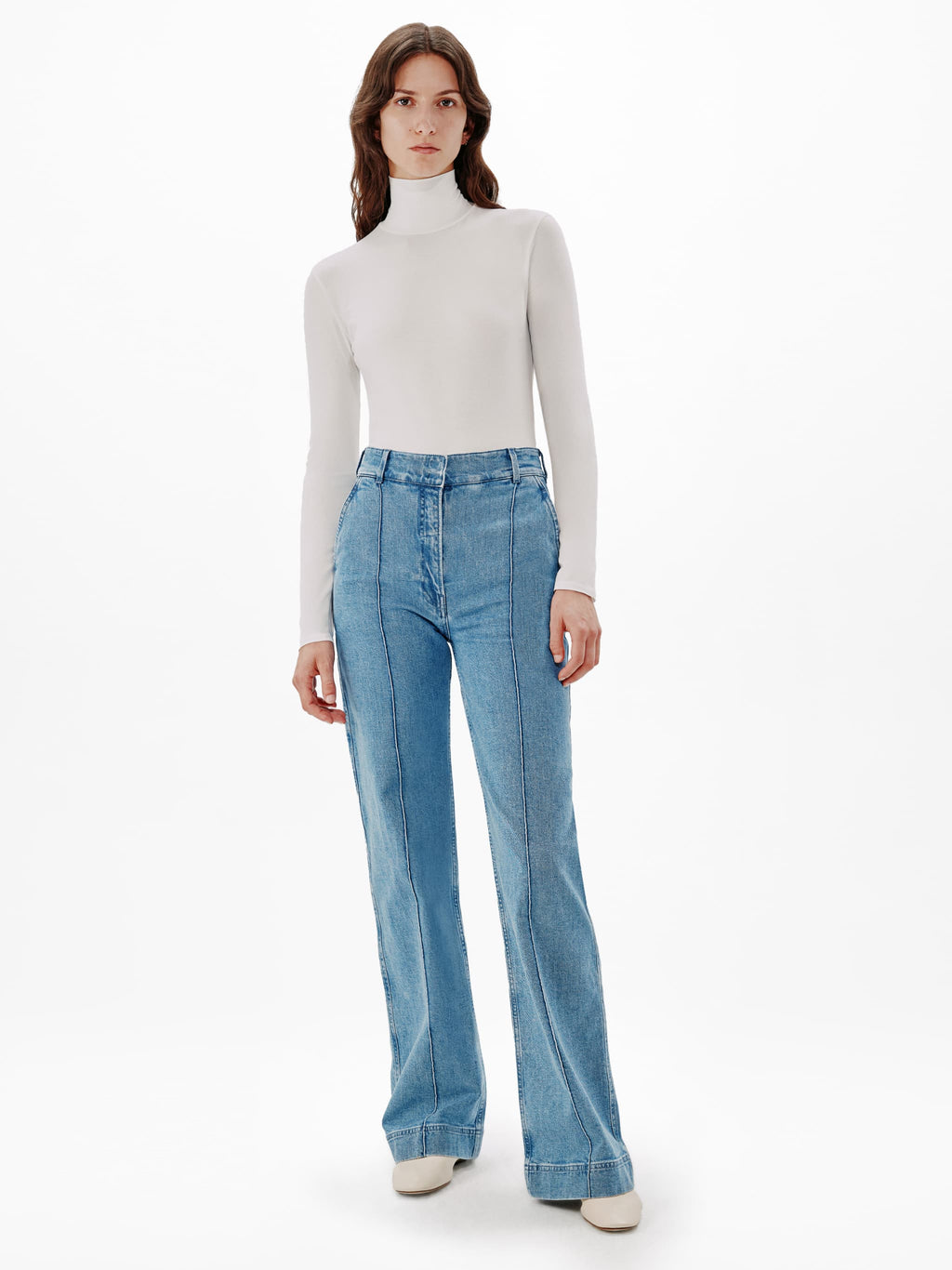 Turtleneck Bodysuit | White