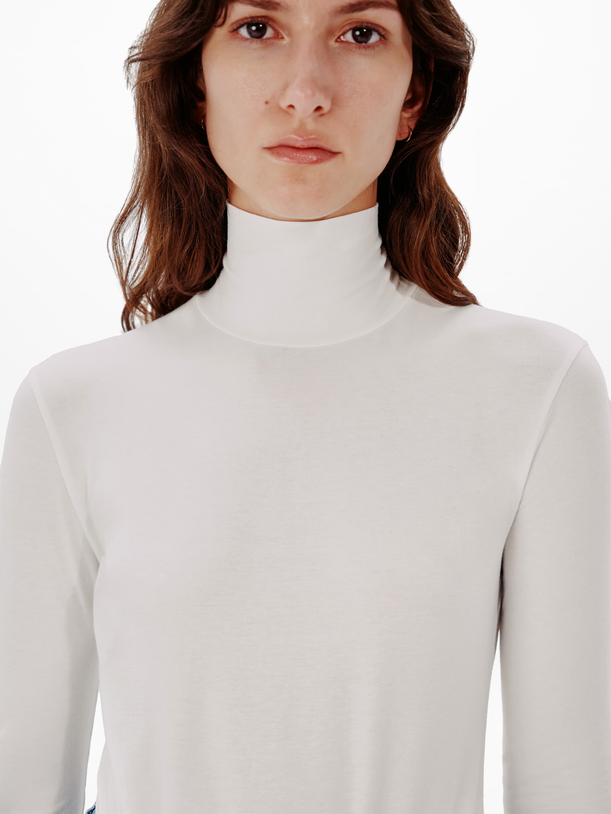 Turtleneck Bodysuit | White