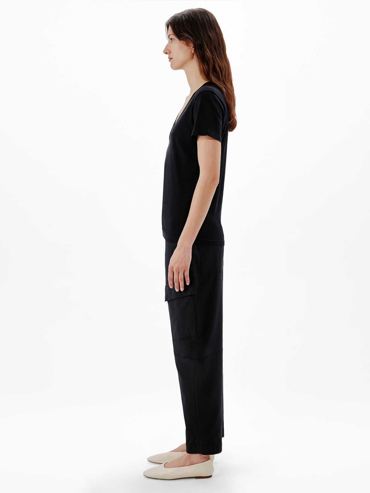 V-Neck Tee | Black
