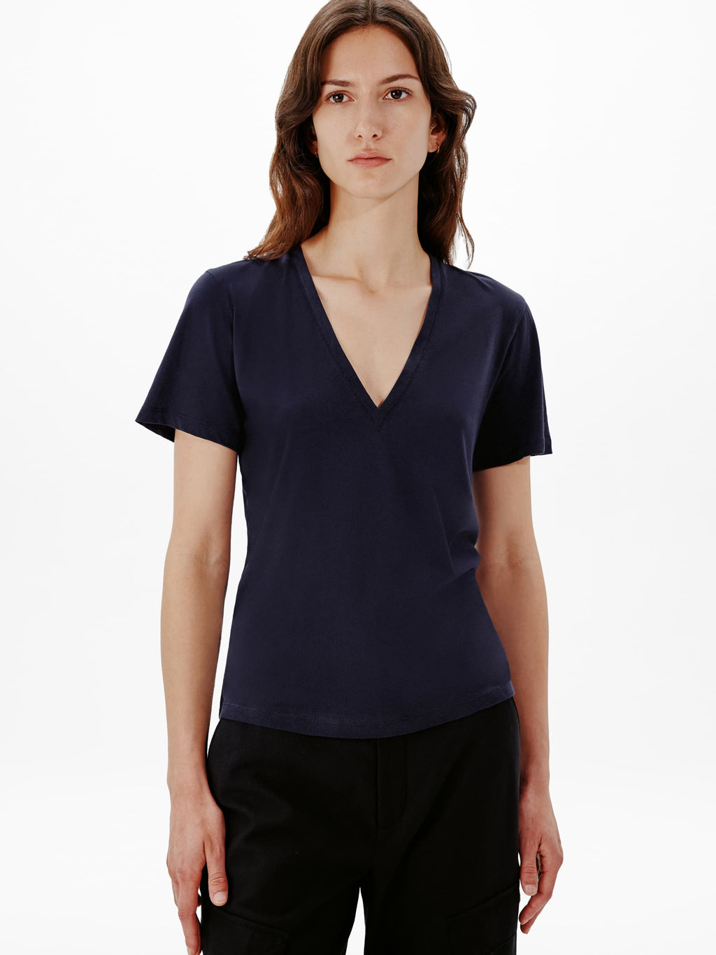 V-Neck Tee | Navy