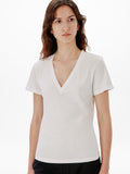 V-Neck Tee | White