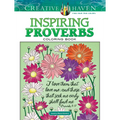 Creative Haven Inspiring Proverbs Coloring Book - Paperback