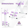 Ab Workout Equipment Foldable Abdominal Trainer Adjustable Ab Machine