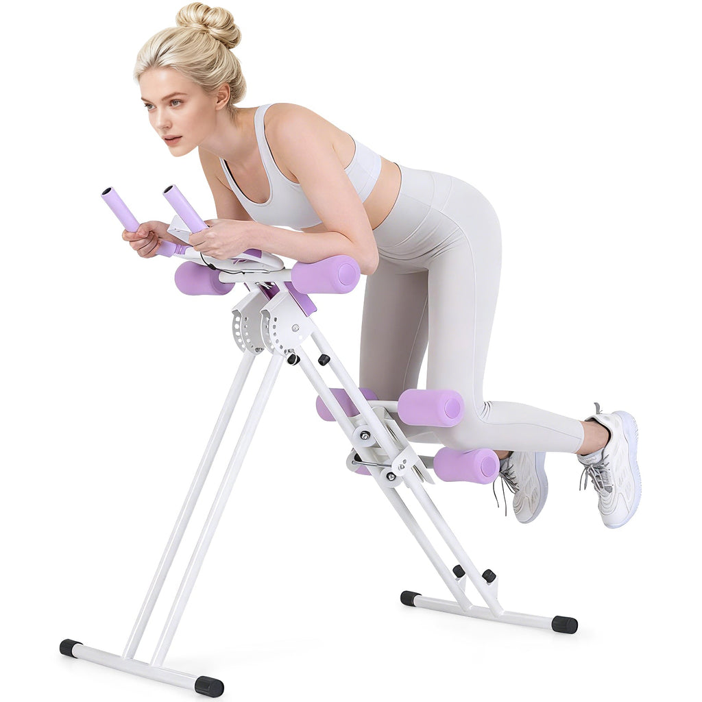 Ab Workout Equipment Foldable Abdominal Trainer Adjustable Ab Machine