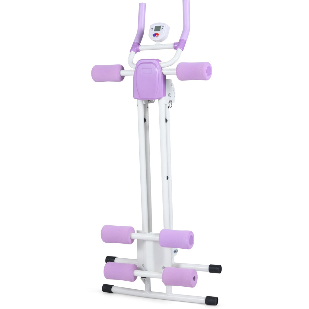 Ab Workout Equipment Foldable Abdominal Trainer Adjustable Ab Machine