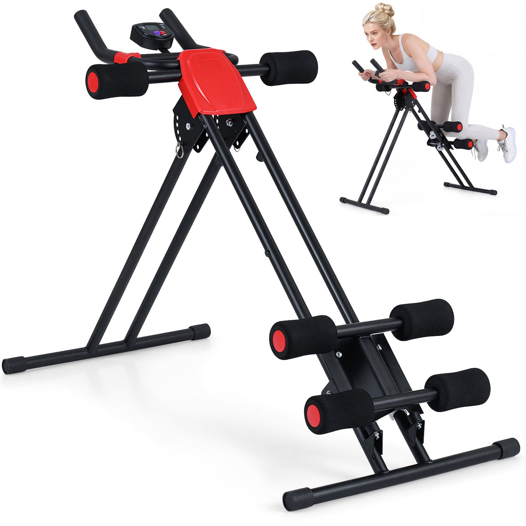 Ab Workout Equipment Foldable Abdominal Trainer Adjustable Ab Machine