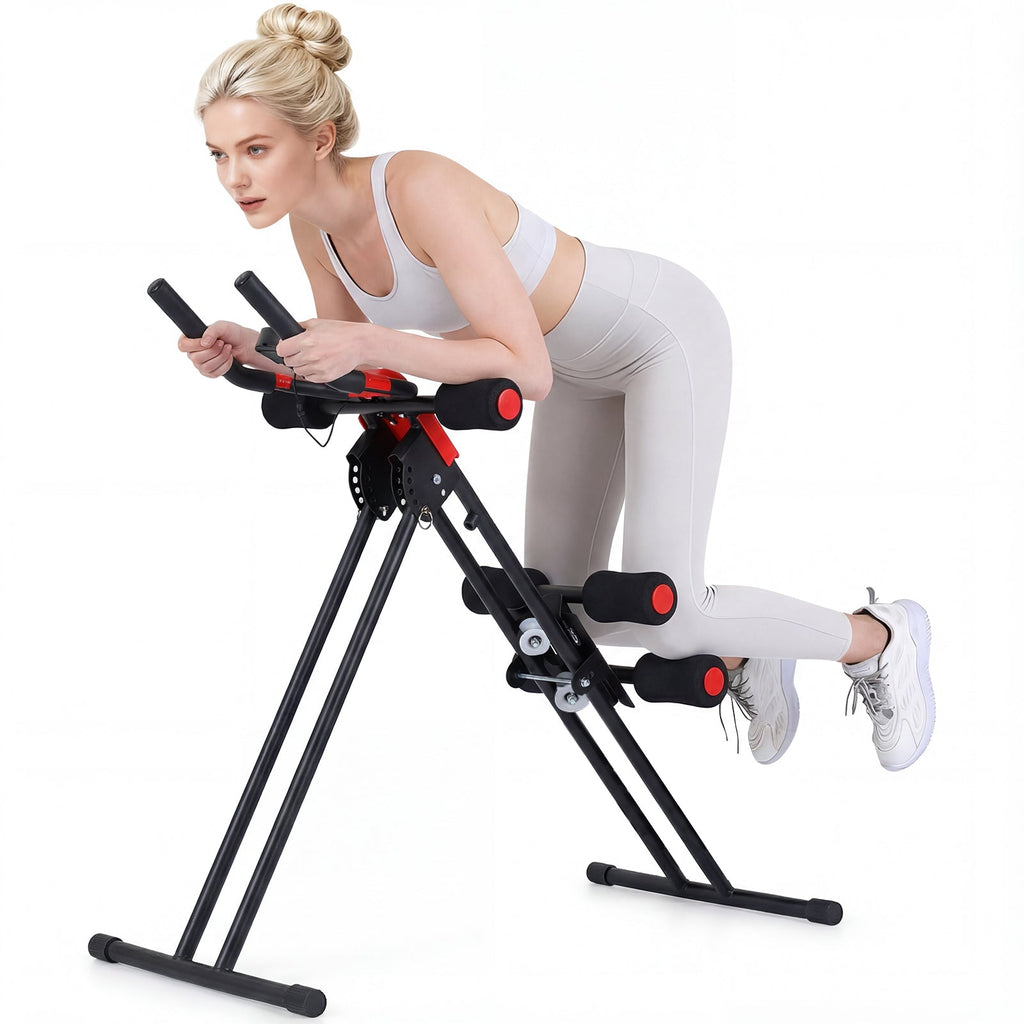 Ab Workout Equipment Foldable Abdominal Trainer Adjustable Ab Machine
