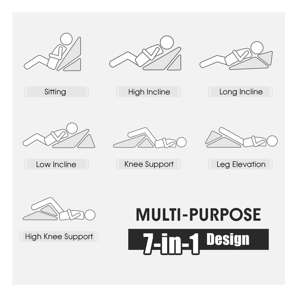 Adjustable Memory Foam Reading Sleep Back Support Pillow