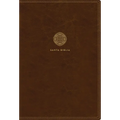 Rvr60, Santa Biblia, Letra Supergigante, Leathersoft, Café, Con Índice Y Cierre, Comfort Print - Leather