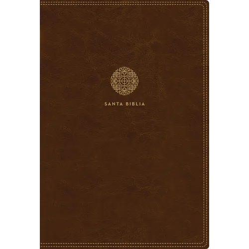 Rvr60, Santa Biblia, Letra Supergigante, Leathersoft, Café, Con Índice Y Cierre, Comfort Print - Leather