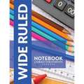 Wide Ruled Notebook - 5 Subject For Students - Paperback