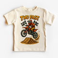 Two Fast Motocross 2nd Birthday Shirt - Boys Birthday Tee