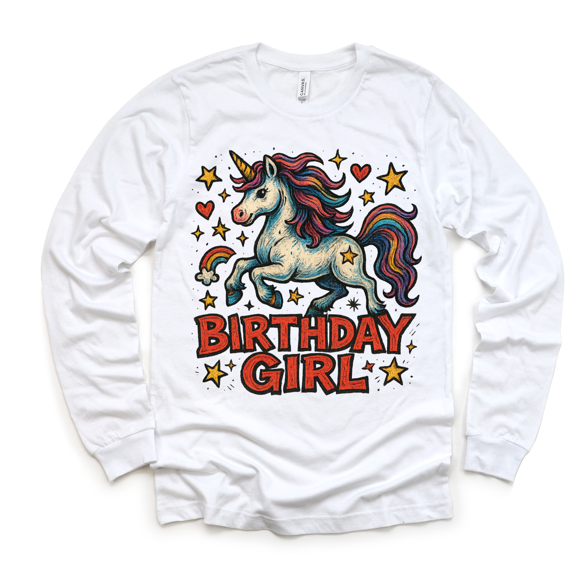 Girls Unicorn Birthday Shirt - Girls Birthday Tee
