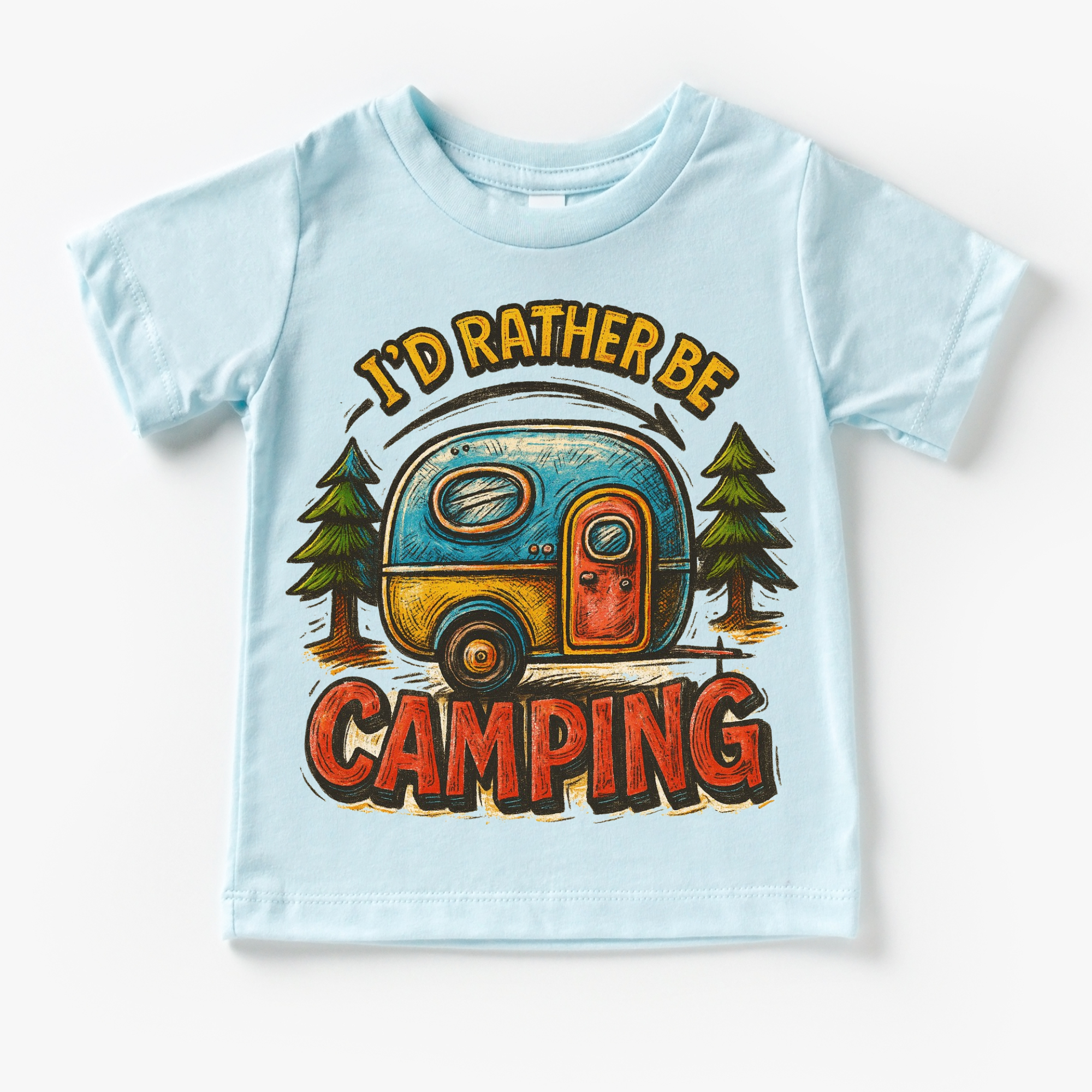 I'd Rater Be Camping Camper Shirt - Camp Tee