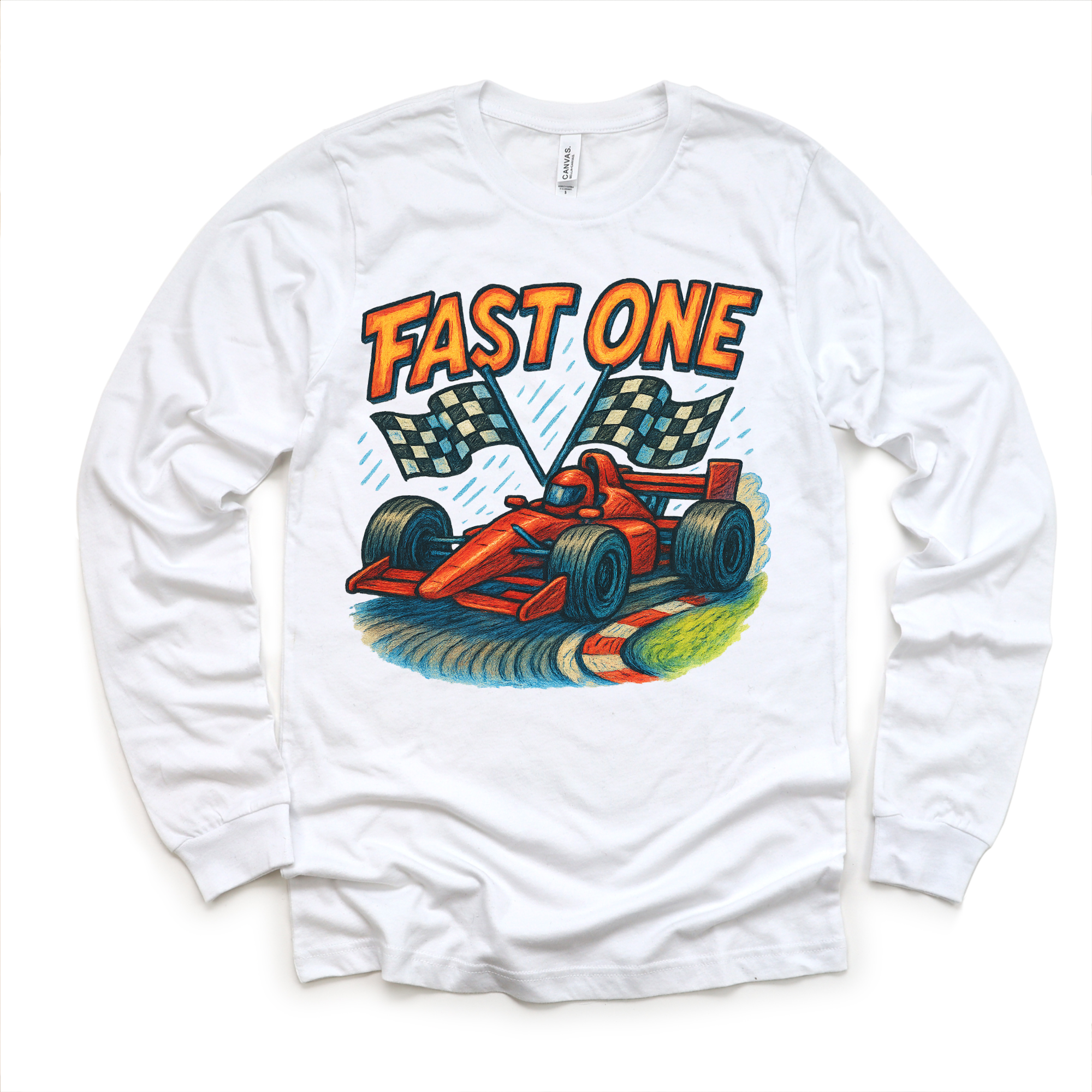 Fast One Racecar 1st Birthday Shirt - Birthday Tee