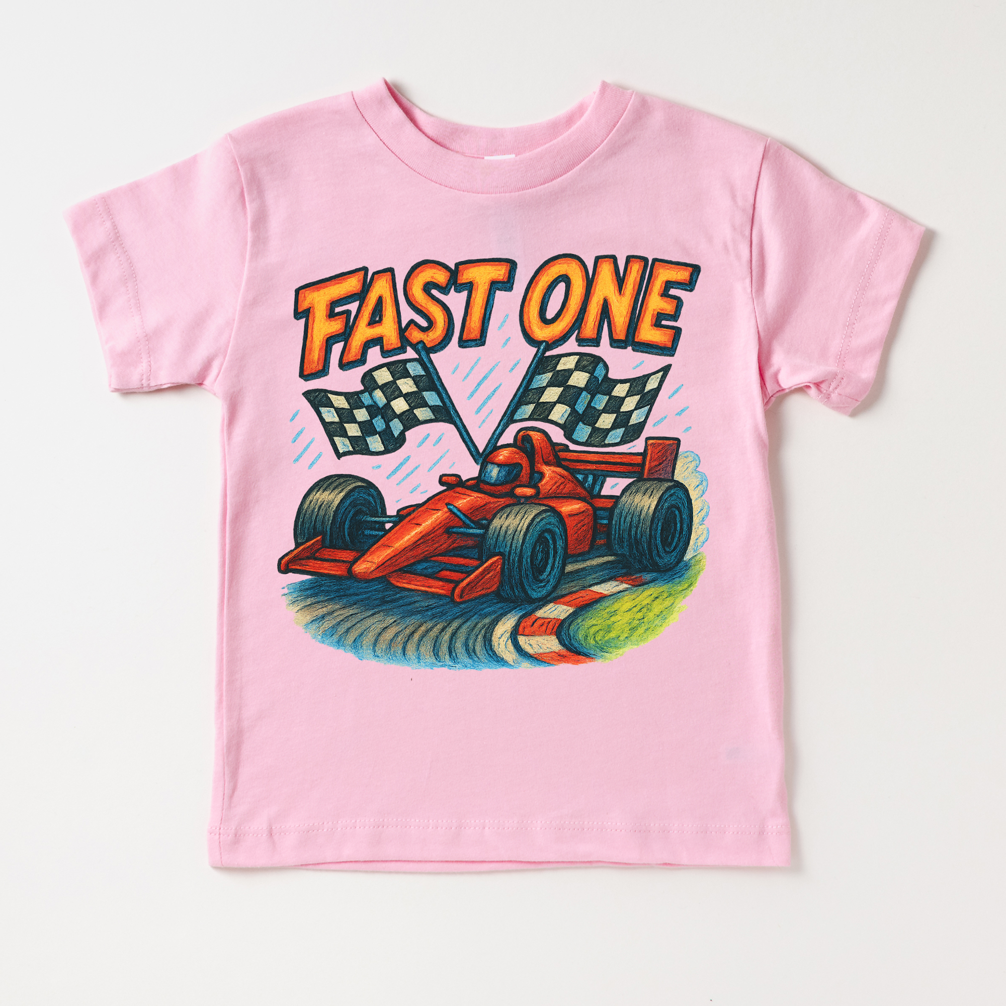 Fast One Racecar 1st Birthday Shirt - Birthday Tee
