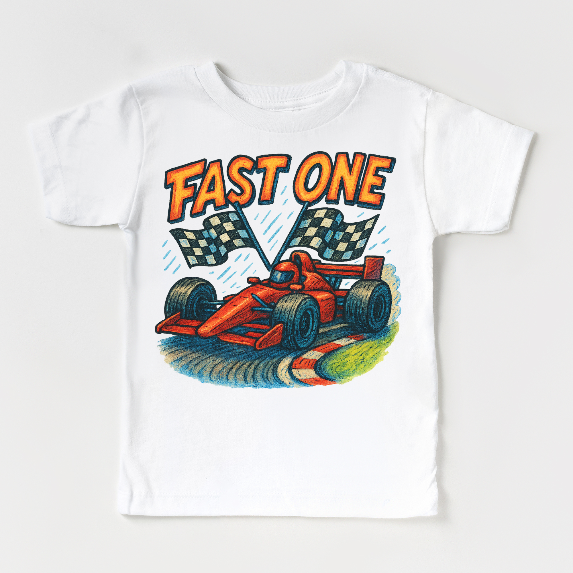 Fast One Racecar 1st Birthday Shirt - Birthday Tee