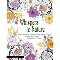 Whispers In Nature Adult Coloring Books: Stress Relieving Adult Coloring Pages with Fairies, Flowers & Feathered Friends - Paperback