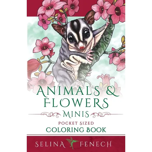 Animals and Flowers Minis - Pocket Sized Coloring Book - Paperback