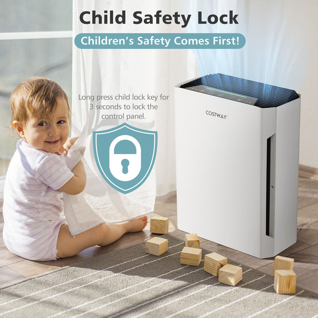 H13 True HEPA Air Purifier with Adjustable Wind Speeds
