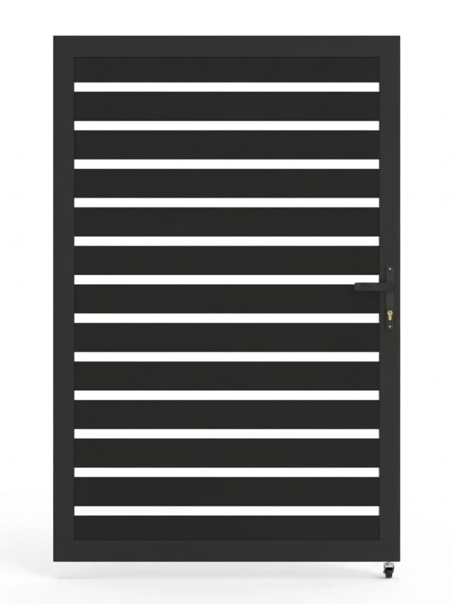 Aluminum Premium Fence Gate 4x6 – Modern, Heavy Duty, Semi Privacy