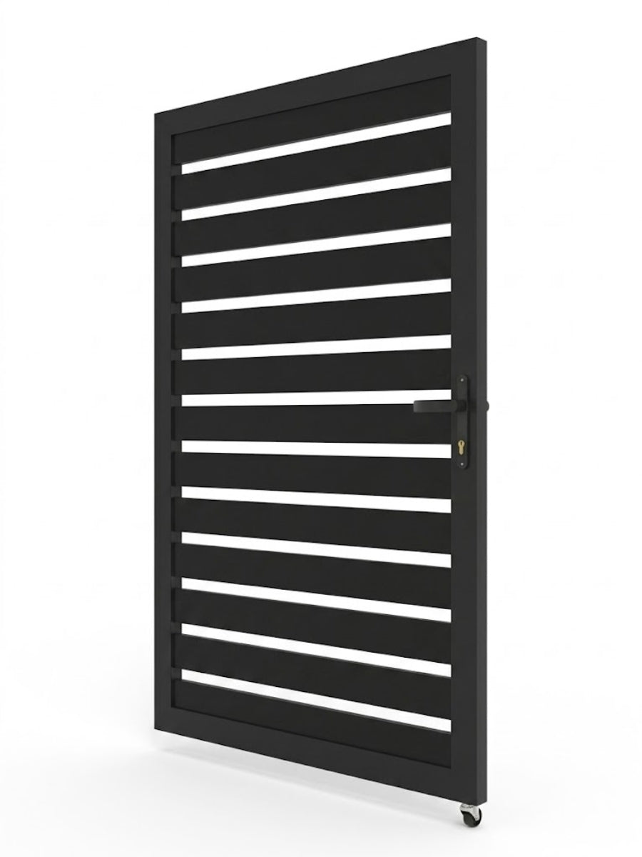 Aluminum Premium Fence Gate 4x6 – Modern, Heavy Duty, Semi Privacy