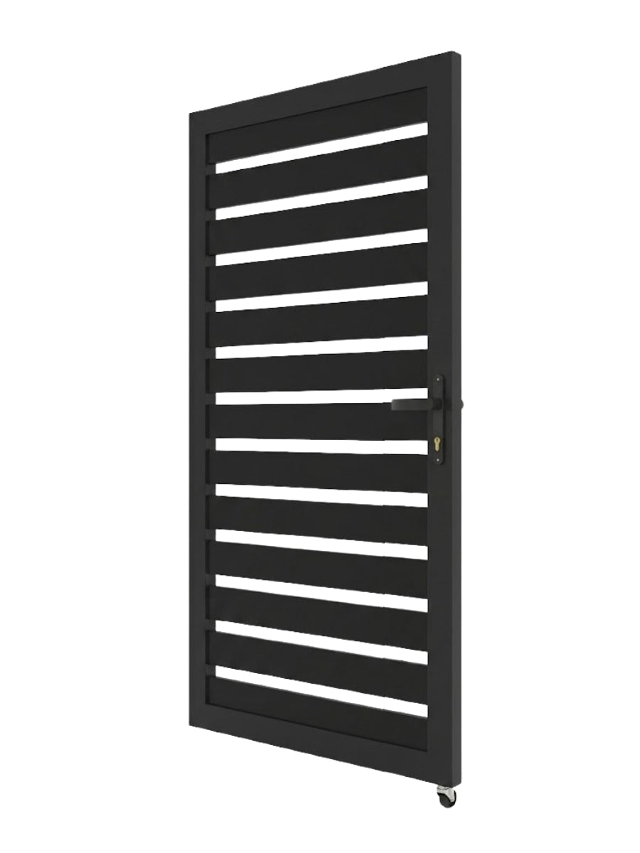 Aluminum Premium Fence Gate 3x6 – Modern, Heavy Duty, Semi Privacy