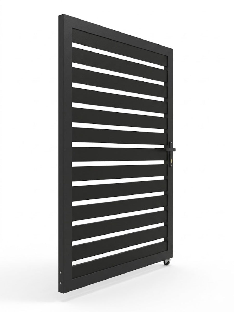 Aluminum Premium Fence Gate 4x6 – Modern, Heavy Duty, Semi Privacy