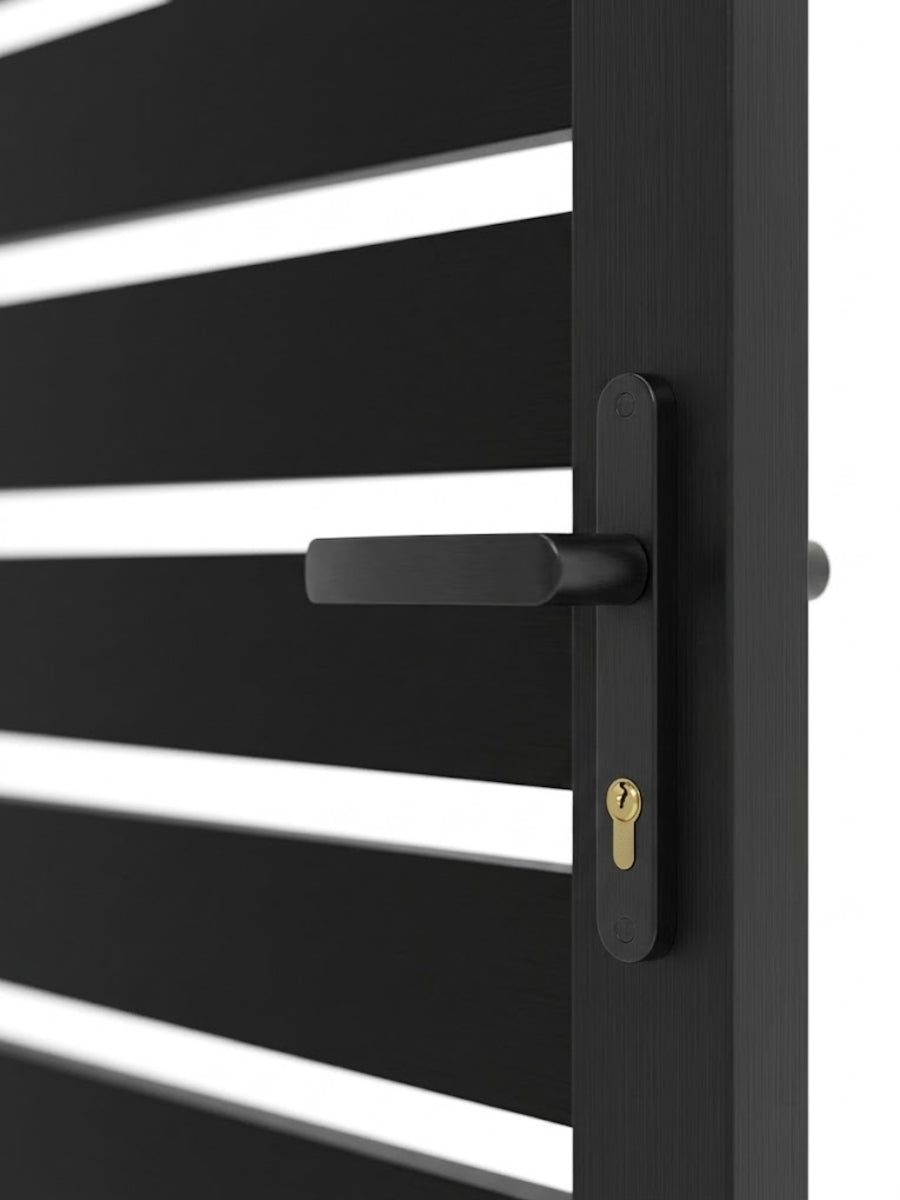 Aluminum Premium Fence Gate 4x6 – Modern, Heavy Duty, Semi Privacy