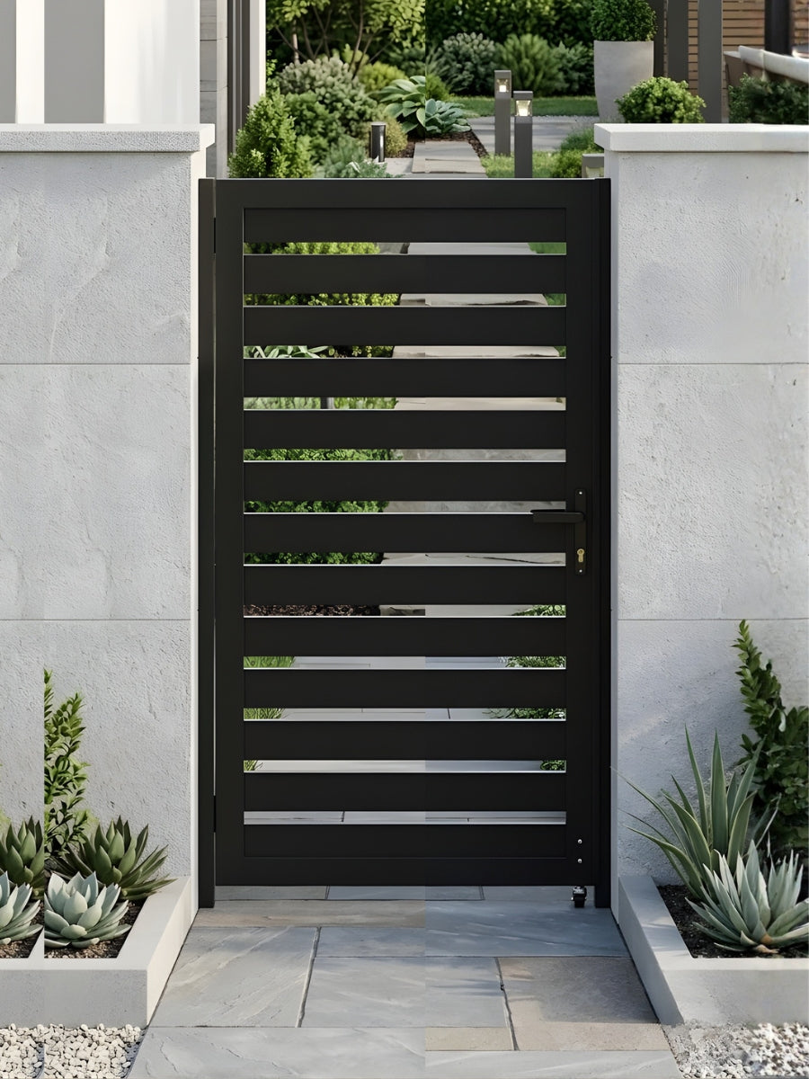 Aluminum Premium Fence Gate 3x6 – Modern, Heavy Duty, Semi Privacy